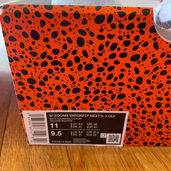 Nike Women's Vaporfly 3 Electric Running Shoes - Size 11 - Picture 6 of 9